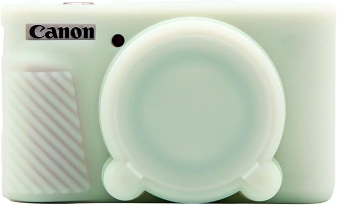 Easy Hood SX740 Camera Case, SX740 Camera Cover Silicone Sleeve Protective Case, Anti-scratch Soft Camera Body Skin for Canon PowerShot SX740/SX730 HS Digital Camera,Light Green