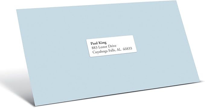 Office Depot White Inkjet/Laser Address Labels, 1in. x 2 5/8in., Box of 7,500, 505-O004-0005