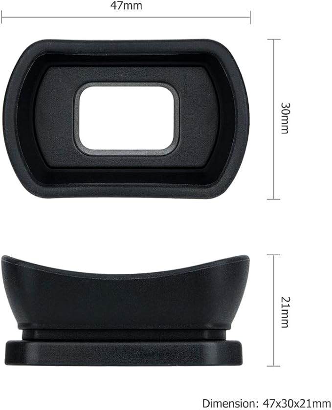 Kiwifotos Long Soft Viewfinder Eyecup Eyepiece for Nikon D750 D780 D610 D600 D7500 D7200 D7100 D7000 D5200 D5100 D5000 D3500 D3400 D3300 D3200 D3100 D3000 D300s and More