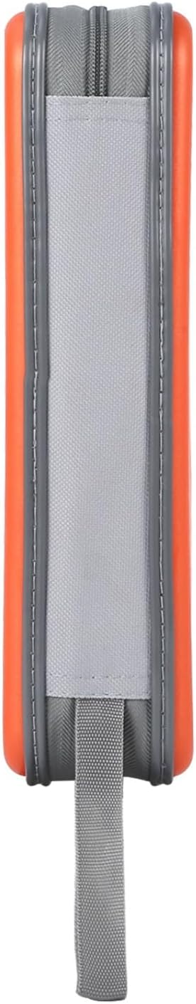 alavisxf xx CD Case, 96 Capacity Hard Plastic CD Holder Protective DVD Disc Storage Case Holder Portable Zipper CD DVD Organizer Storage Wallet for Car Home Travel (96 Capacity, Orange)