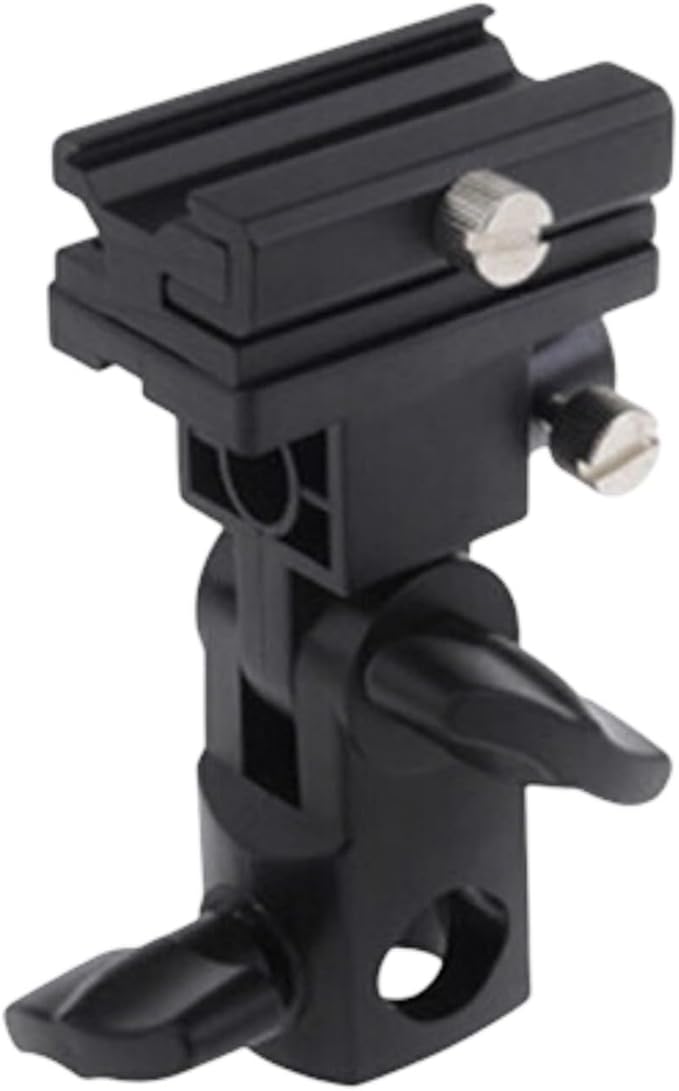 ANGESHA Rotating Flashing Bracket Holder High Strength for Camera Flashing 180 Degree Angles and Umbrella Mount