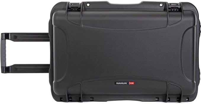 Nanuk Wheeled Series 938 Lightweight NK-7 Resin Waterproof Hard Case with Foam Insert, Black