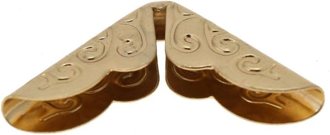 50pcs Scrapbooking Photo Mounting Corners Book Albums Menus Notebook Folder File Corner Protectors(C086 Brass)