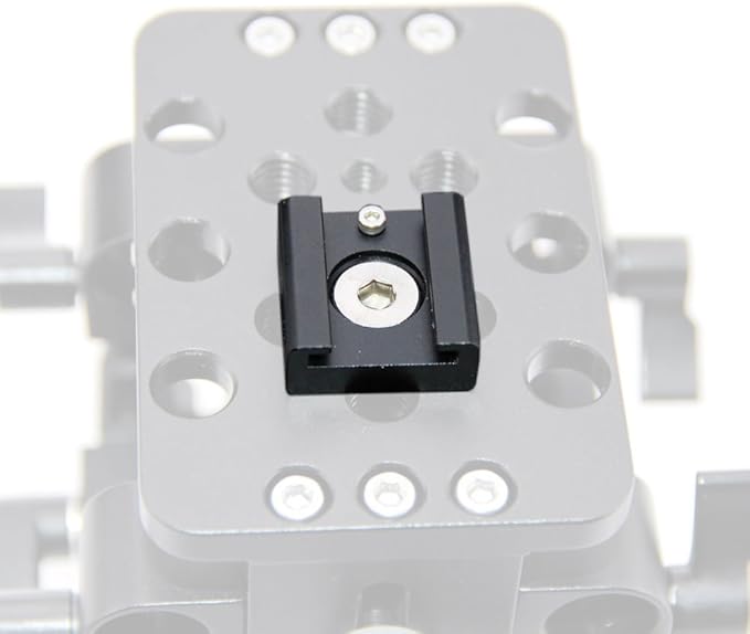 CAMVATE Cold Shoe Mount with 1/4''-20 Hole for Camera Flash Microphone Accessories(5 Pieces) - 0994