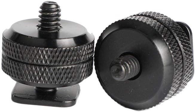 SLOW DOLPHIN 1/4 Inch Hot Shoe Mount Adapter Tripod Screw for DSLR Camera Rig(4Packs)