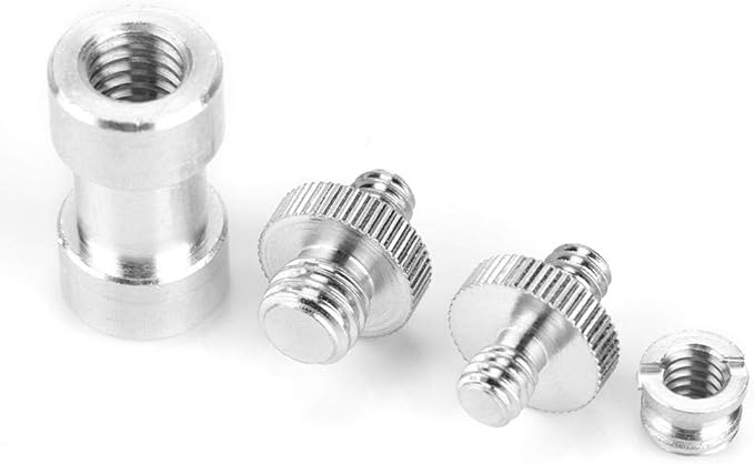 20Pcs Camera Mount Screw Kit, Portable 1/4 Inch to 3/8 Inch,1/4 to 1/4 Threaded Ring Screw Converter Threaded Adapter Accessory for DSLR,Flash,Light Stand,Tripod/Monopod/Ballhead