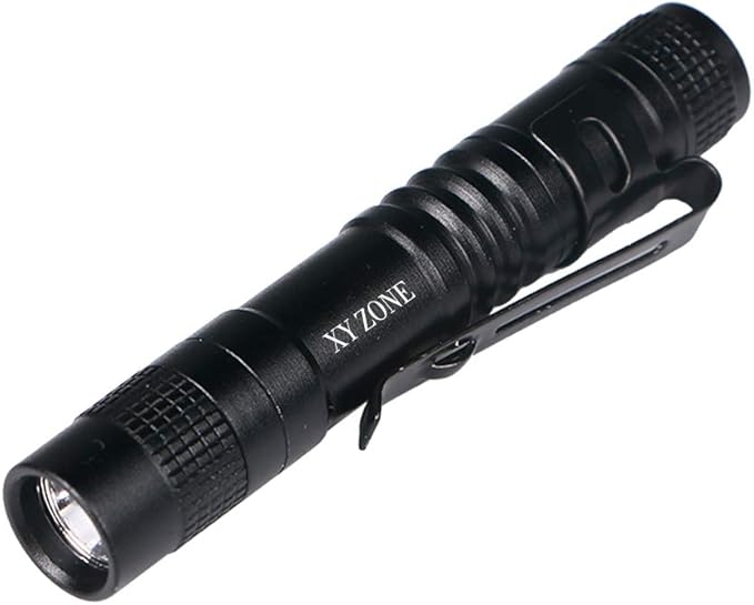 Ultra Slim LED Flashlights XP-1 XPE-R3 1000LM Mini Clip Lamp Penlight Torch Powered by 1 x AAA 5Pcs (Battery not include)