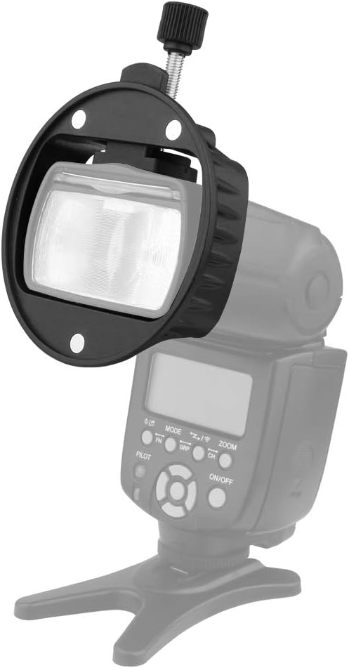 TOAZOE Flash Diffuser with Honeycomb Grid Diffuser Ball Color Filter for Godox YONGNUO Canon Square Flash Speedlight