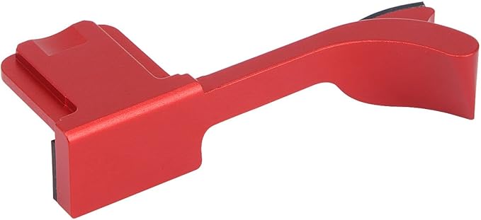 Haoge THB-LR Metal Hot Shoe Thumb Up Rest Thumbs Up Hand Grip for Leica Q Q-P QP Typ116 Typ 116 Camera Red