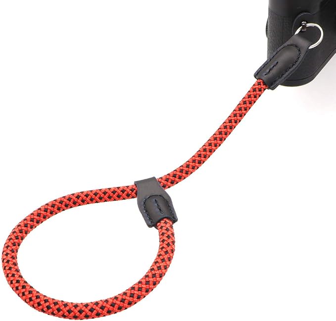 HITHUT Adjustable Rope Camera Wrist Strap Hand Strap for SLR DSLR Digital Mirrorless Cameras Black Red