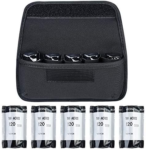 TXEsign Camera Film 120 Roll Film Neoprene Storage Carrying Case Bag (Black)