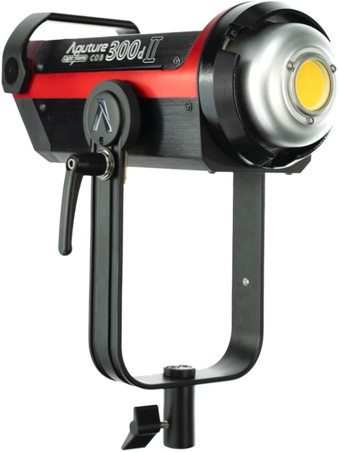 Aputure 300D Mark II C300d II Led Video Light V Mount CRI97+ TLCI97+ 55000lux@0.5M 5500k Sidus Link App Control 8 Lighting Effects Wireless Remote Control with Carrying Bag and Ginisfoto Cloth1