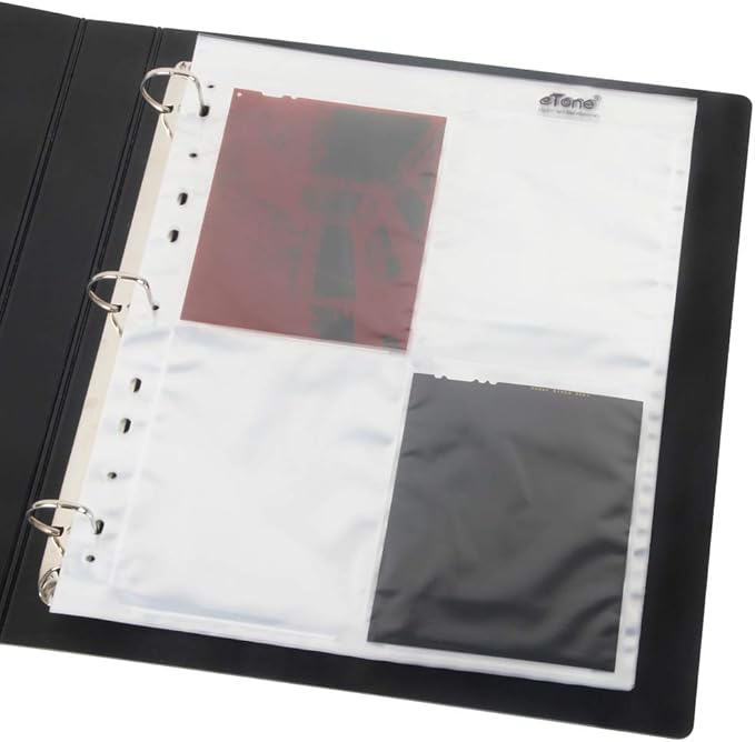 50x eTone Archival Storage Sheets 4x5 Negative Page Preservers (50X45)