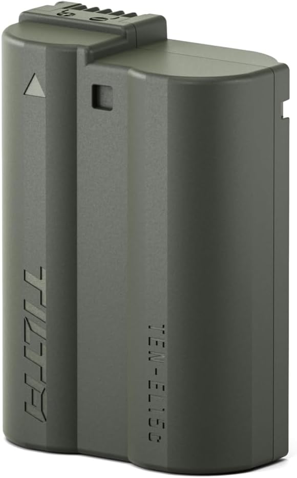 Tilta EN-EL15C Rechargeable Battery with USB-C Input (2400mAh) | Compatible with Nikon Z8, Zf, Z7II, Z6II, Z7, Z6, Z5, D850, D810, D750, D610, D500, D7500, D7200 – Green