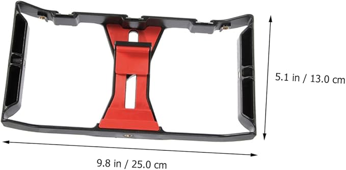 Smartphone Rig for Video Recording Handheld Phone Frame Holder Cold Shoe Mounts Compatible Cell Phones for Filmmaking and Live Streaming