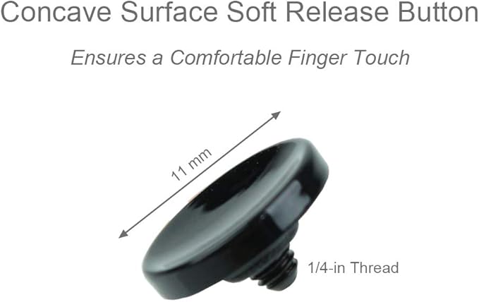 Foto&Tech Soft Shutter Release Button Compatible with Fuji Fujifilm X-T5 X-T4 X-T3 X-T30 X-T30 II X-T20 X-PRO3 X100V X100F X-E4 X-E3 RX1R II RX10 IV III Leica M9 Nikon Df F3 (2 Pieces, YL+BK)