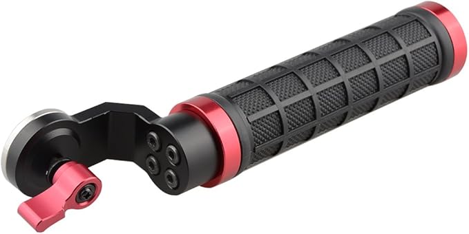 CAMVATE Aluminum Rosette Rubber Handle Grip for Rosette Standard Accessory(Red,M6 Thread,31.8 mm) - 1445