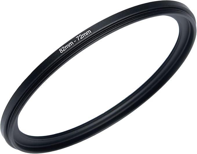 82mm to 72mm Step-Down Rings Filter Adapter for All Brands UV ND CPL Metal Step-Down Rings Adapter Filter