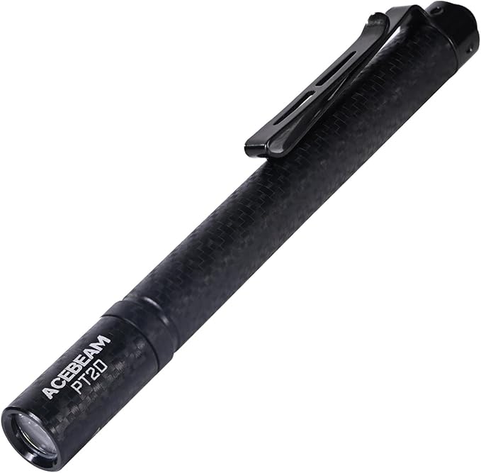 ACEBEAM PT20 2 AAA EDC Flashlight Rechargeable, 500 High Lumens Pen Flashlight with Clip, Compact Pocket MINI LED Flash Light, Super Bright Small Pen Light for Camping, Home, Work(Aluminum Material)