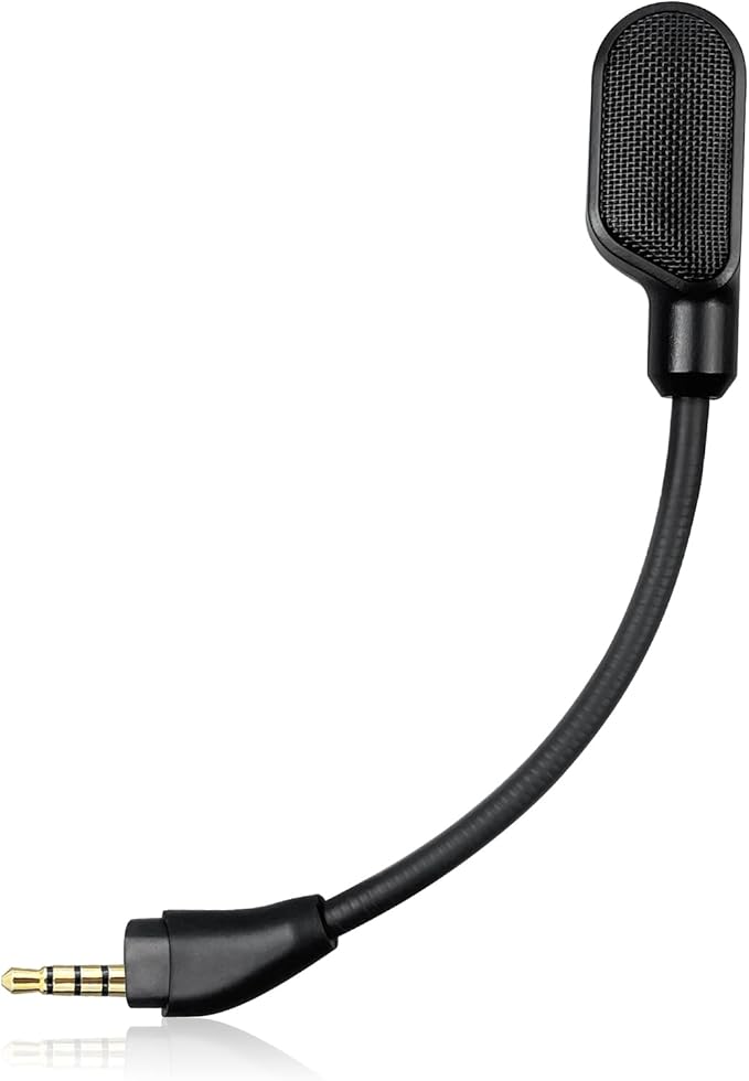 Upgraded Mic Replacement fits for HyperX Cloud III Wired/Wireless Gaming Headphone, Detachable Noise Cancellation Backup Microphone for Crystal Gaming Voice Chat