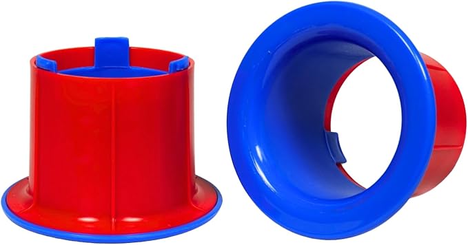 Dark Blue Color Hand Saver Dispenser for Stretch Wrap - 12" - 18", 3" Core - 1 Pair