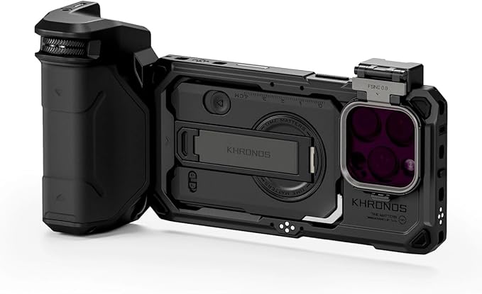 Tilta Khronos Compatible with iPhone 16 Pro Handheld Kit (Black, iPhone 16 Pro)