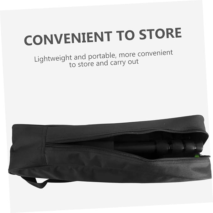 Tripod Carrying Case Padded Nylon Photography Lighting Bag with Shoulder Strap 50cm Portable Organizer for Outdoor Camera Tripods and Light Stands Black