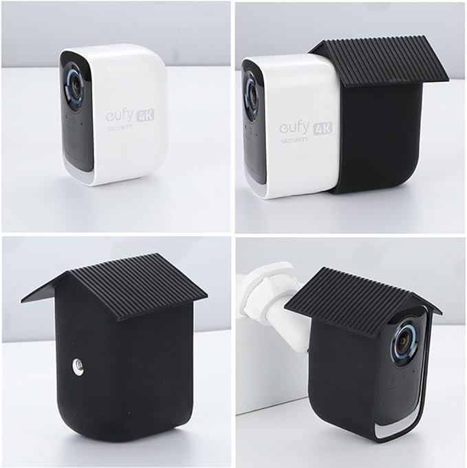 Camera Silicone Protective Cover/Case/Skin Compatible with eufy Security eufyCam S300 eufyCam 3C, Security Camera Outdoor Wireless, Protection Against UV Rays and Rain