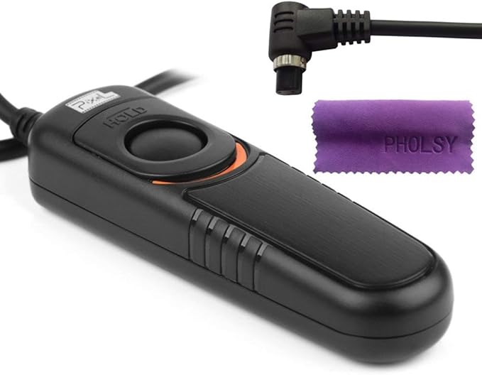 Pixel Remote Shutter Switch N3 Shutter Release Cable Compatible with Canon EOS Cameras with Screen Cleaning Cloth, Replaces RS-80N3