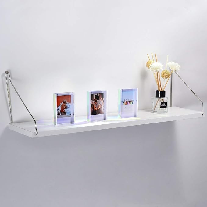 Phattopa Instax Mini Film Photo Frames 2x3, Iridescent Acrylic Picture Frames, 3 Pack