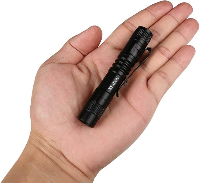 Ultra Slim LED Flashlights XP-1 XPE-R3 1000LM Mini Clip Lamp Penlight Torch Powered by 1 x AAA 5Pcs (Battery not include)