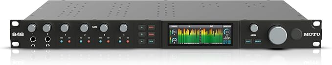 MOTU 848 28x32 Thunderbolt 4/USB4 audio interface for Mac, Windows and iOS with mixing, effects and networking