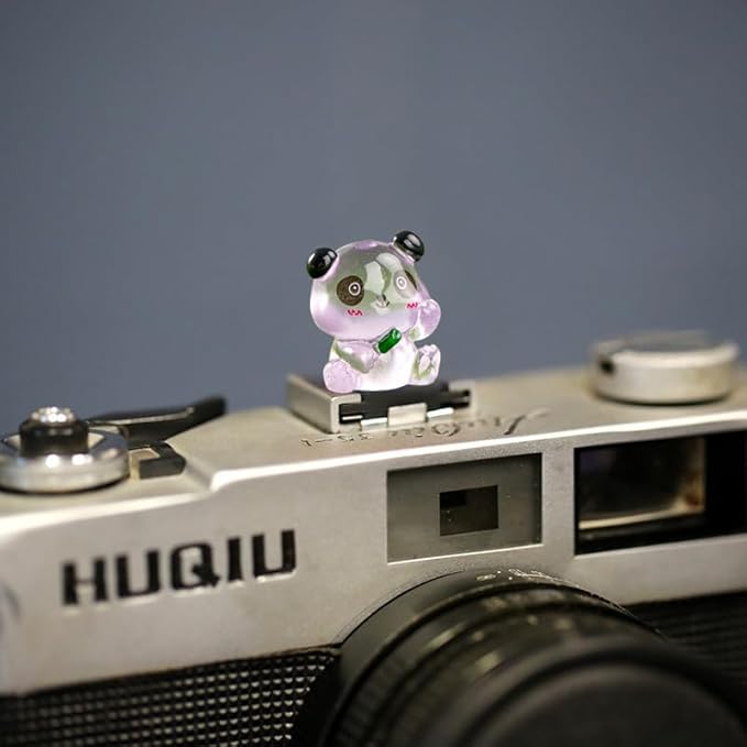Camera Hot Shoe Cover, Cute Hot Shoe Cap, Hot Shoe Protector Compatible with Sony Fujifilm Fuji Canon Nikon Pentax Leical Panasonic (2pcs Panda)