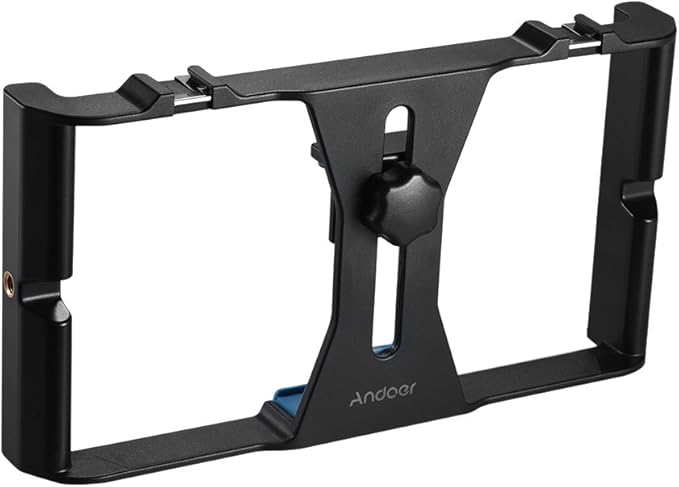 Andoer Smartphone Video Rig Phone Movie Mount Film Making Recording Vlogging Rig Hand Grip Bracket Holder Stabilizer for X 8 7s 6 Plus for Honor