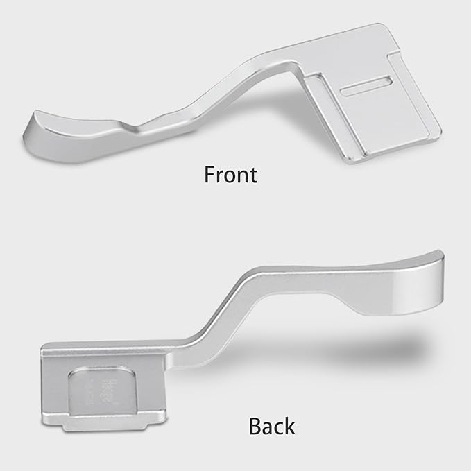 Haoge THB-XT30S Metal Hot Shoe Thumb Up Rest Hand Grip for Fujifilm X-T50 Fuji X-T30 II X-T10 X-T20 X-T30 XT10 XT20 XT30 Camera Silver