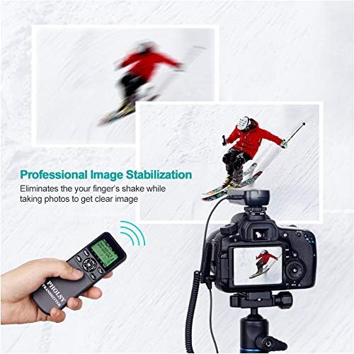 PHOLSY Wireless Timer Remote Release Control with Intervalometer and HDR for Panasonic S5, S1H, S1R, S1M, S1, G95, G91, G90, G9, FZ1000 II, G80, G81, G85, GH5, GH6, G95, G7, GH7, GX8, G6, G5