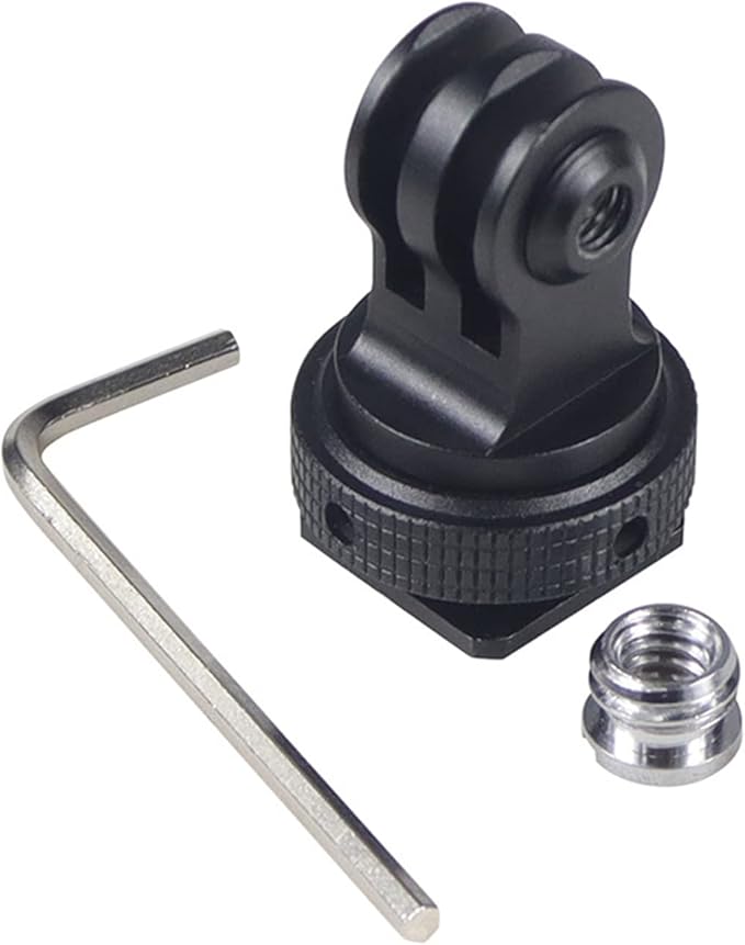 Tripod Screw to DSLR Camera Flash Cold Shoe Mount Adapter Compatible for GoPro 11/10/MAX/9/8/7/6/5/4/3+/3,DJI OSMO Action 2 3