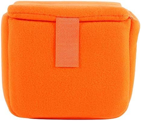 Tbest Camera Insert Bag,DLSR Camera Bag Insert Padded Shockproof Foldable Camera Insert Protective Camera Case Bag Accessory For Photographing(orange)