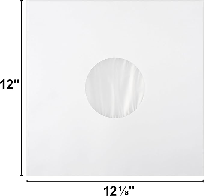 12" Premium Polylined Heavyweight Record Inner Sleeves - Archival Quality, Heavyweight Paper & Plastic #12IA (25)