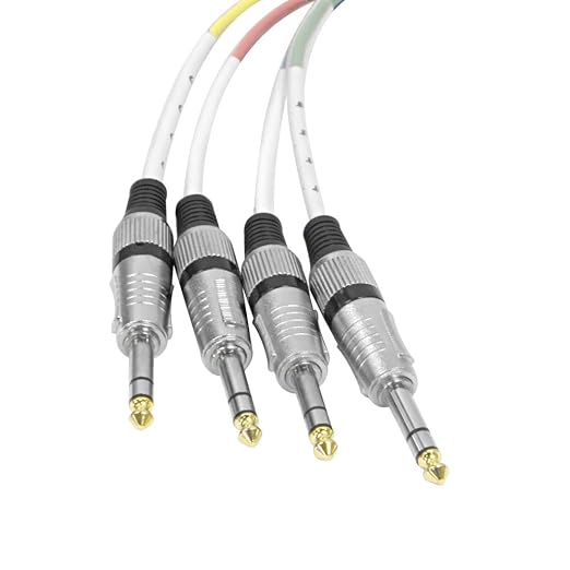 Seismic Audio - SAXT-4x10F - 4 Channel 1/4" TRS to XLR Female Snake Cable - 10 Feet Long - Serviceable Ends - Pro Audio Effects Snake for Live Live, Recording, Studios, and Gigs - Patch, Amp, Mixer,