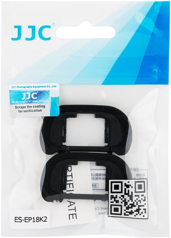 JJC Camera Eyecup Eyepiece Viewfinder for Sony A7 III A7 II A7 A7R IV A7R III A7S II A7S A99 II A9 A58 Camera, Soft Silicone Eye Cup Replacement of Sony FDA-EP18 (2 Pack)