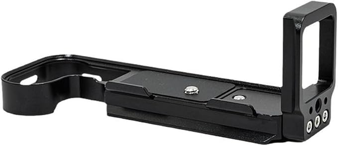 CASYDYEN L-Plate Bracket with Quick Release Arca Base for Hasselblad X2D Camera, Vertical & Horizontal Shooting Switch for DJI RS4/RS3/RSC2 Stabilizer, Release Plate Mount with Cold Shoe(Black)