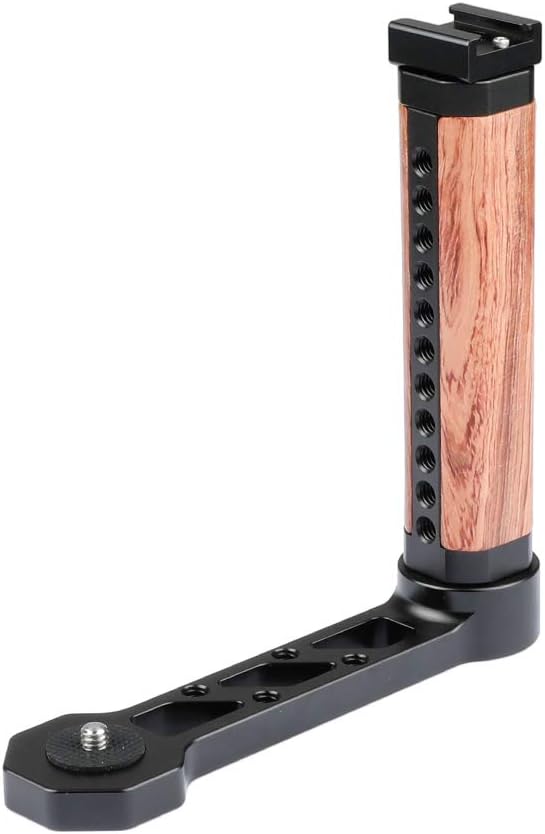 CAMVATE Wooden Handle Grip L-Shape with Shoe Mount for RoninS/Zhiyun Crane Series Handheld Gimbal - 1941