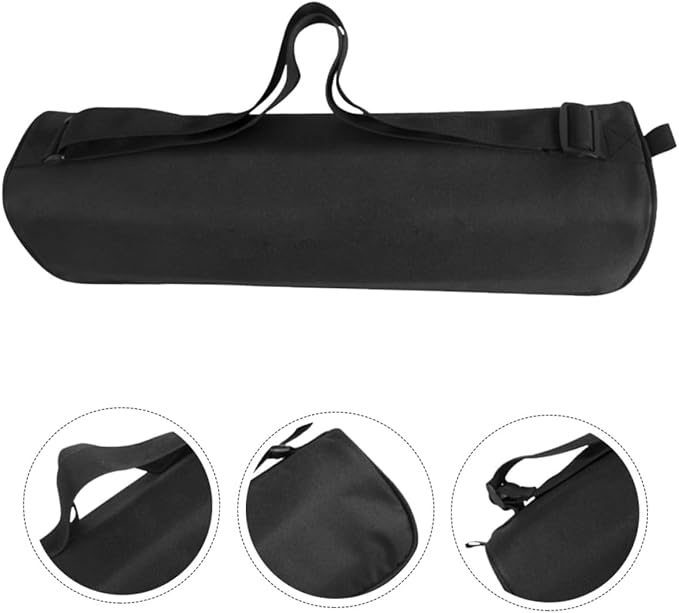 Tripod Carrying Case Padded Nylon Photography Lighting Bag with Shoulder Strap 50cm Portable Organizer for Outdoor Camera Tripods and Light Stands Black