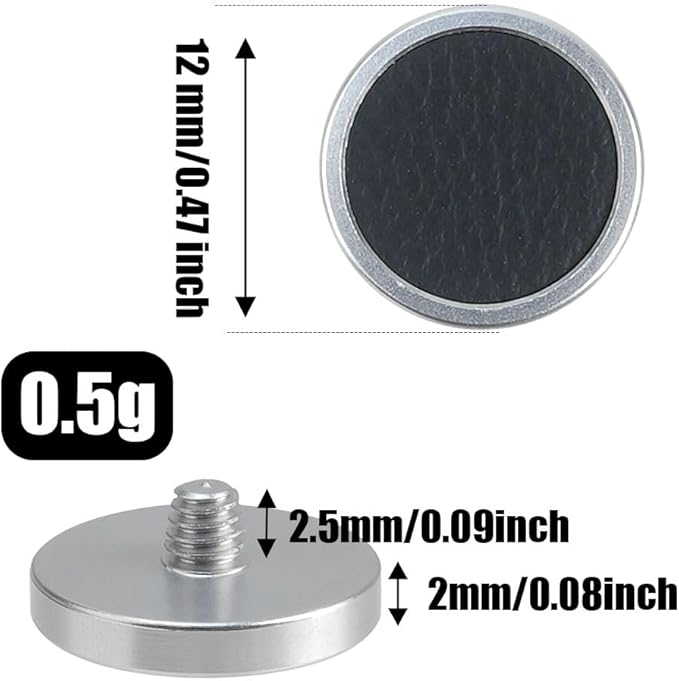 FocusFoto Camera Shutter Button PU Leather Soft Shutter Release Button Fits for Fuji X-M5 X-T50 X100VI X-T5 X-T4 X-T3 X-T30 II X-E3, for Nikon ZF DF, for Leica M10 M9 M8 M7（2-Pack, Silver & Red
