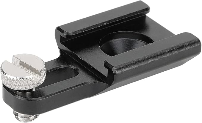 CAMVATE Universal Cold Shoe Mount with 1/4"-20 Mounting Groove & Stud Screw for DSLR Camera Cage Kit Shoe Accessories - 2939