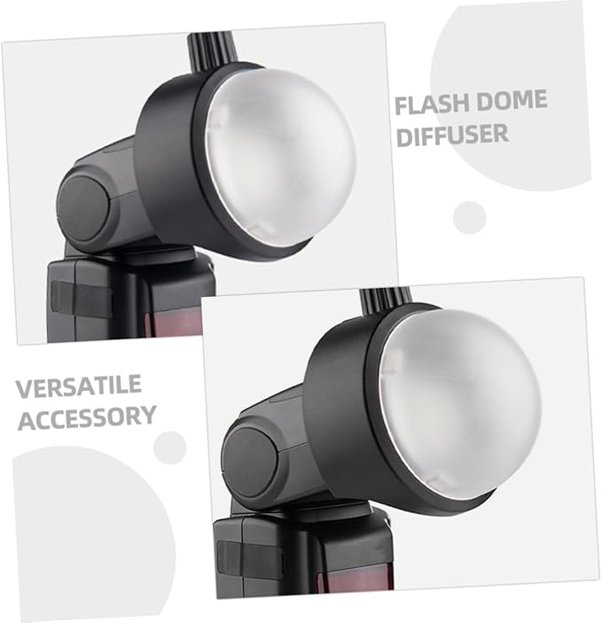 Artibetter Flash Lamp Cover Dome Diffuser for Photography Lightweight Shade for Even Light Distribution Essential Accessory for Shooting