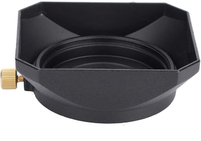 Qiilu Square Lens Hood Shade, Accessory for Camcorder Digital for DV and Digital Video Camera Lens Filter(52mm)