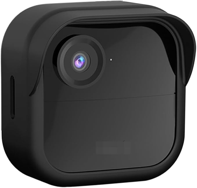 Silicone Case Cover for All-New Blink Outdoor 4 (4th Gen) - Weatherproof Protective Skin Cover with Hat Brim for All-New Blink Outdoor 4 & 2K Smart Security Camera (Black, 1 Pack)