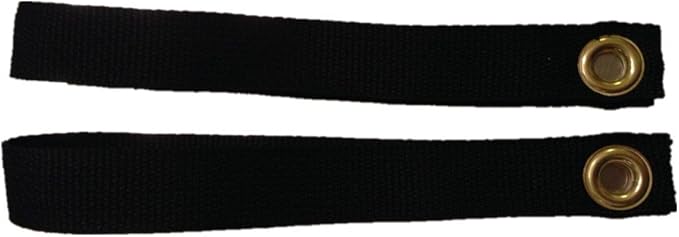 DHLink One Pair Loop 2 Loops Anchor Straps Under Hood Kayak Canoe Boat Tie Down Black
